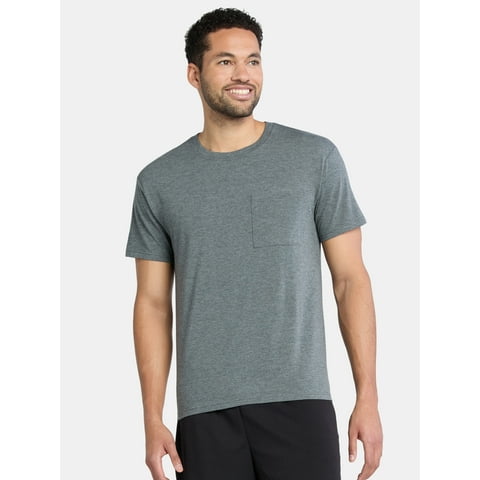 Men's and Big Men’s Tri Blend Pocket Tee, Sizes XS-4XLT