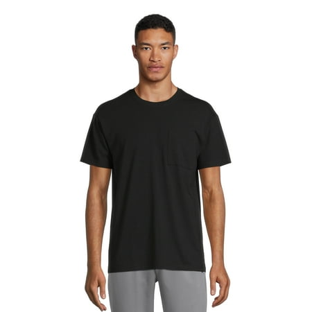 Athletic Works Men's and Big Men’s Tri Blend Pocket Tee, Sizes XS-4XLT