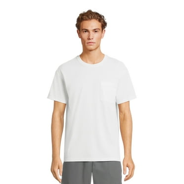 Athletic Works Men's and Big Men’s Tri Blend Pocket Tee, Sizes XS-4XLT