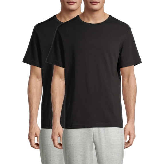 Athletic Works Men's and Big Men's Tri Blend T-Shirt, 2-Pack, up to Size 5XL