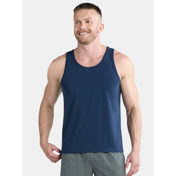 Athletic Works Men's and Big and Tall Tri Blend Tank Top, Sizes XS-4XLT