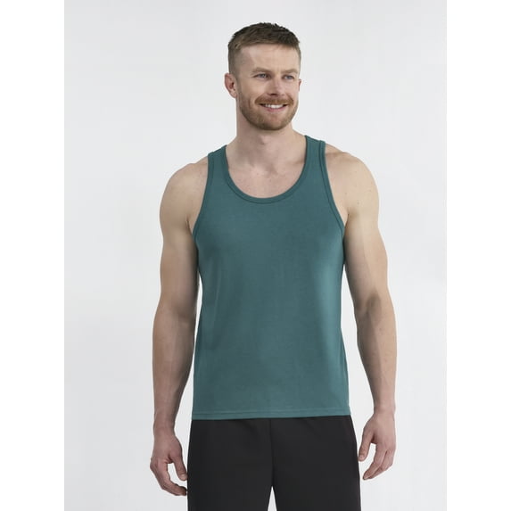 Athletic Works Men's and Big and Tall Tri Blend Tank Top, Sizes XS-4XLT