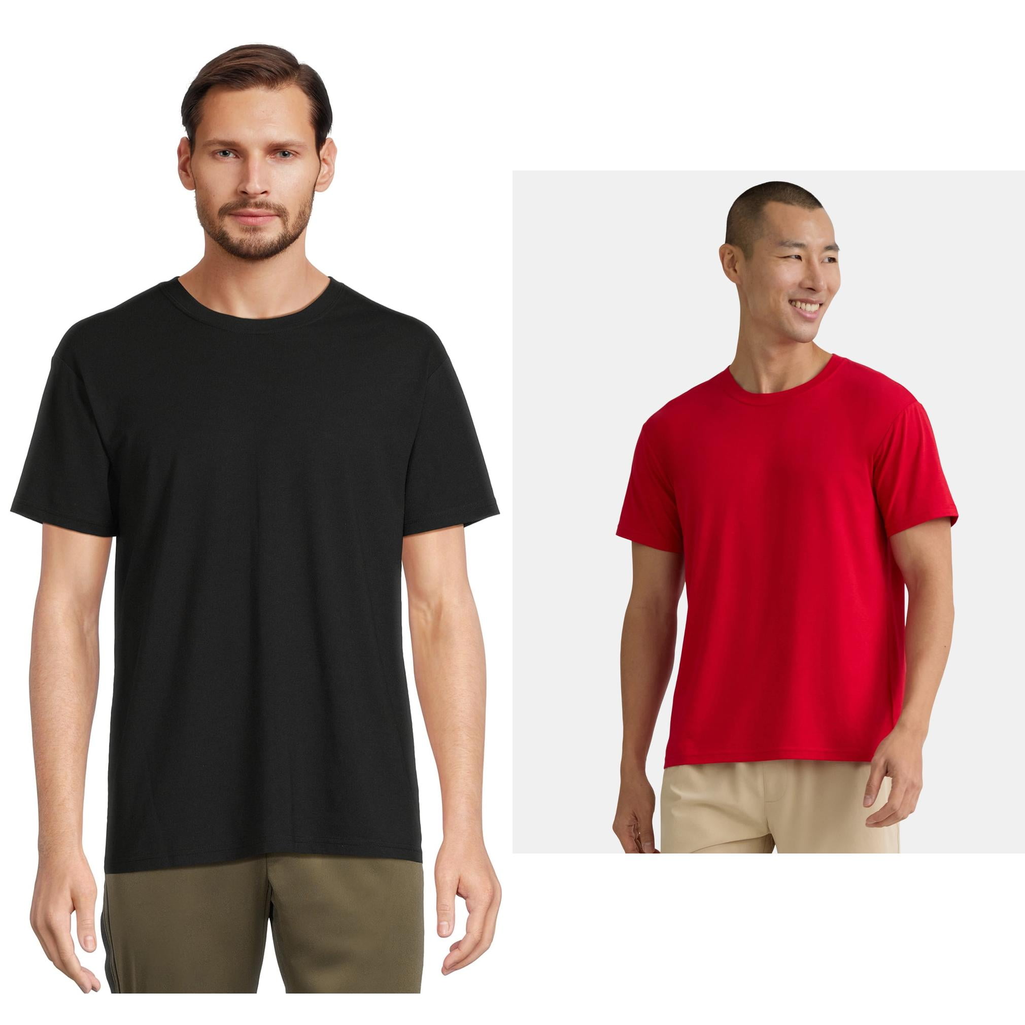 Athletic Works Men's and Big Men's Tri Blend Tee, Sizes XS-4XLT