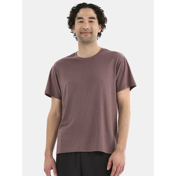 Athletic Works Men's and Big & Tall Tri Blend Tee with Short Sleeves, Sizes XS-4XLT