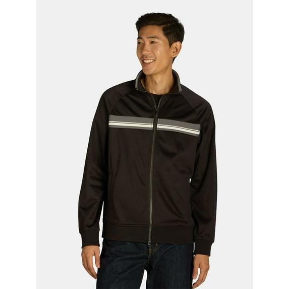 Athletic Works Men's and Big Men's Tricot Track Jacket, Sizes S-3XL