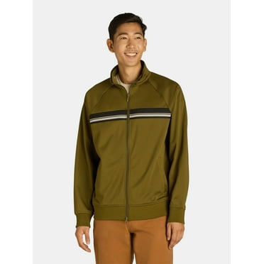 Athletic Works Men's and Big Men's Tricot Track Jacket, Sizes S-3XL