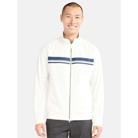 Athletic Works Men's and Big Men's Tricot Track Jacket, Sizes S-3XL