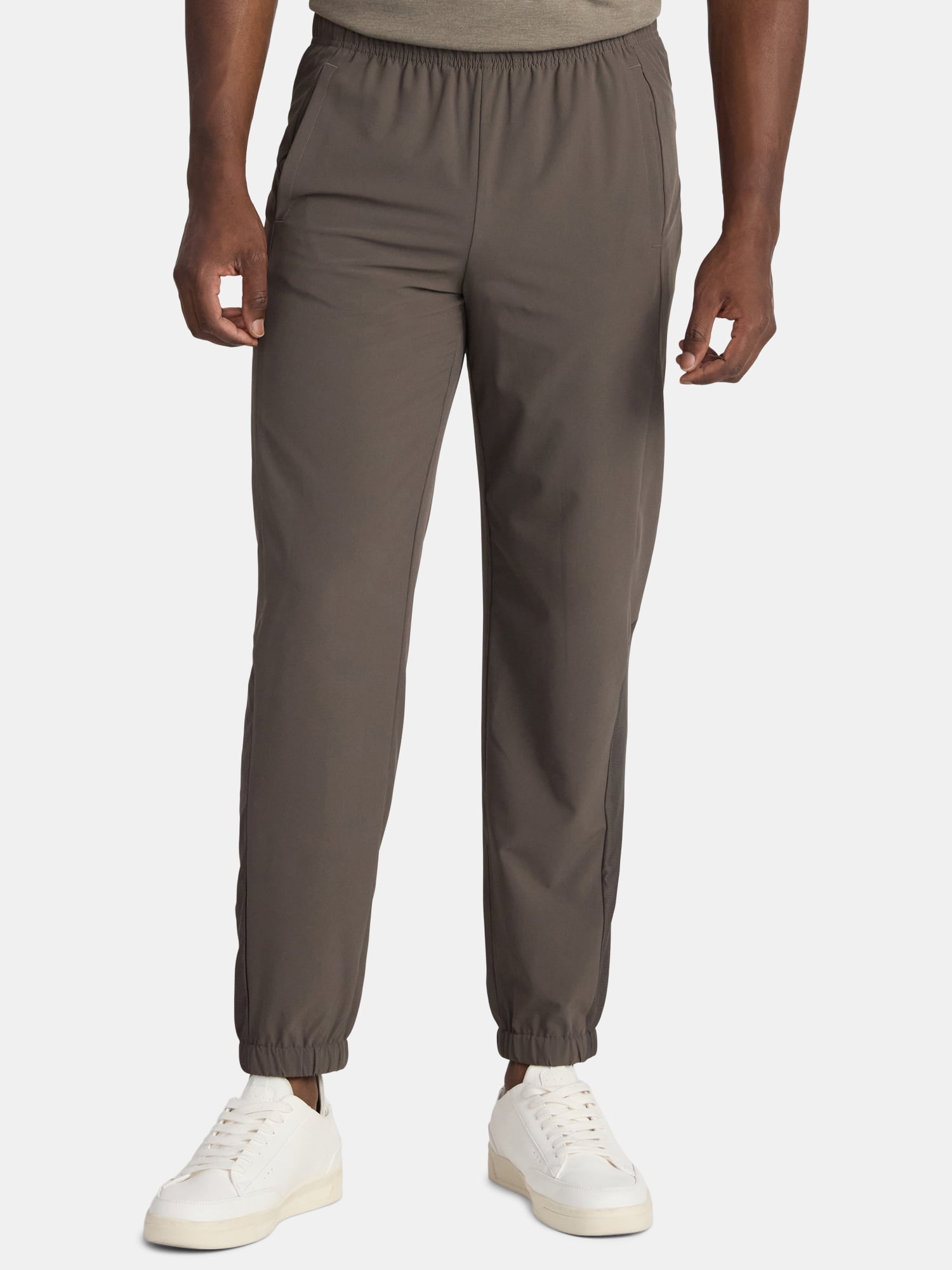 Athletic Works Men's and Big Men's Woven Track Pants, Sizes S-3XL
