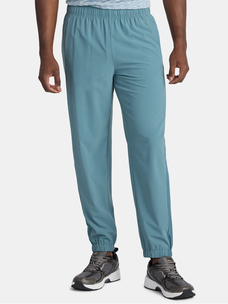 Athletic Works Men's and Big Men's Woven Track Pants, Sizes S-3XL