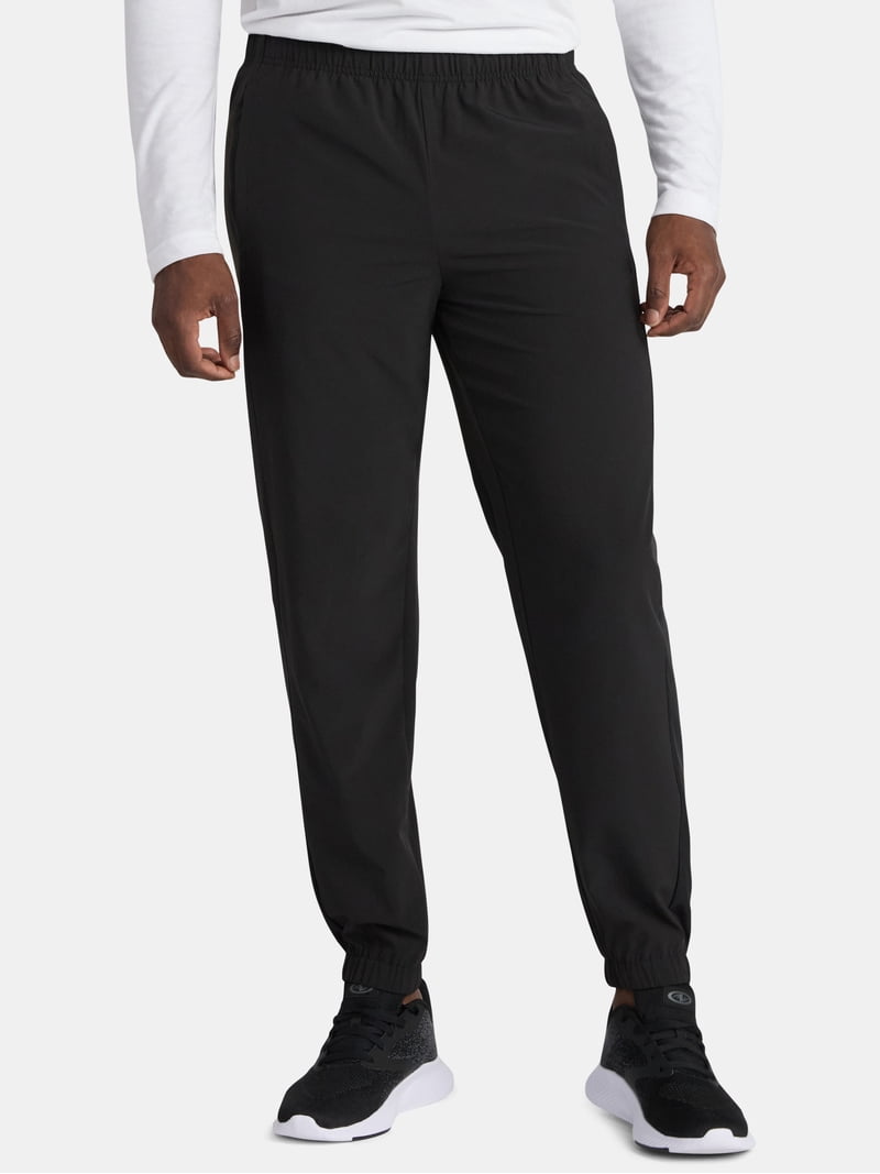 Athletic Works Men's and Big Men's Woven Track Pants, Sizes S-3XL
