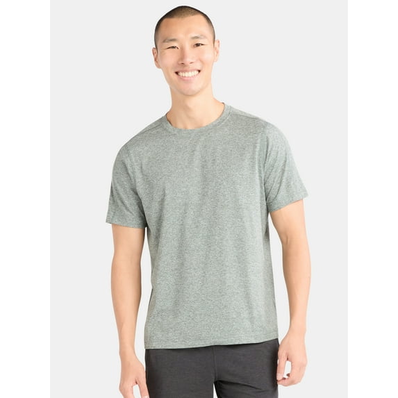 Athletic Works Men's and Big & Tall Men's Soft ButterCore Tee with Short Sleeves, Sizes S-5XL
