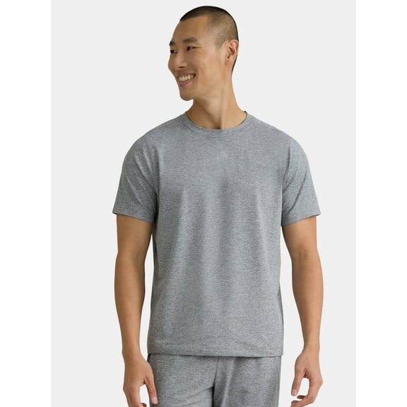 Athletic Works Men's and Big & Tall Men's Soft ButterCore Tee with Short Sleeves, Sizes S-5XL