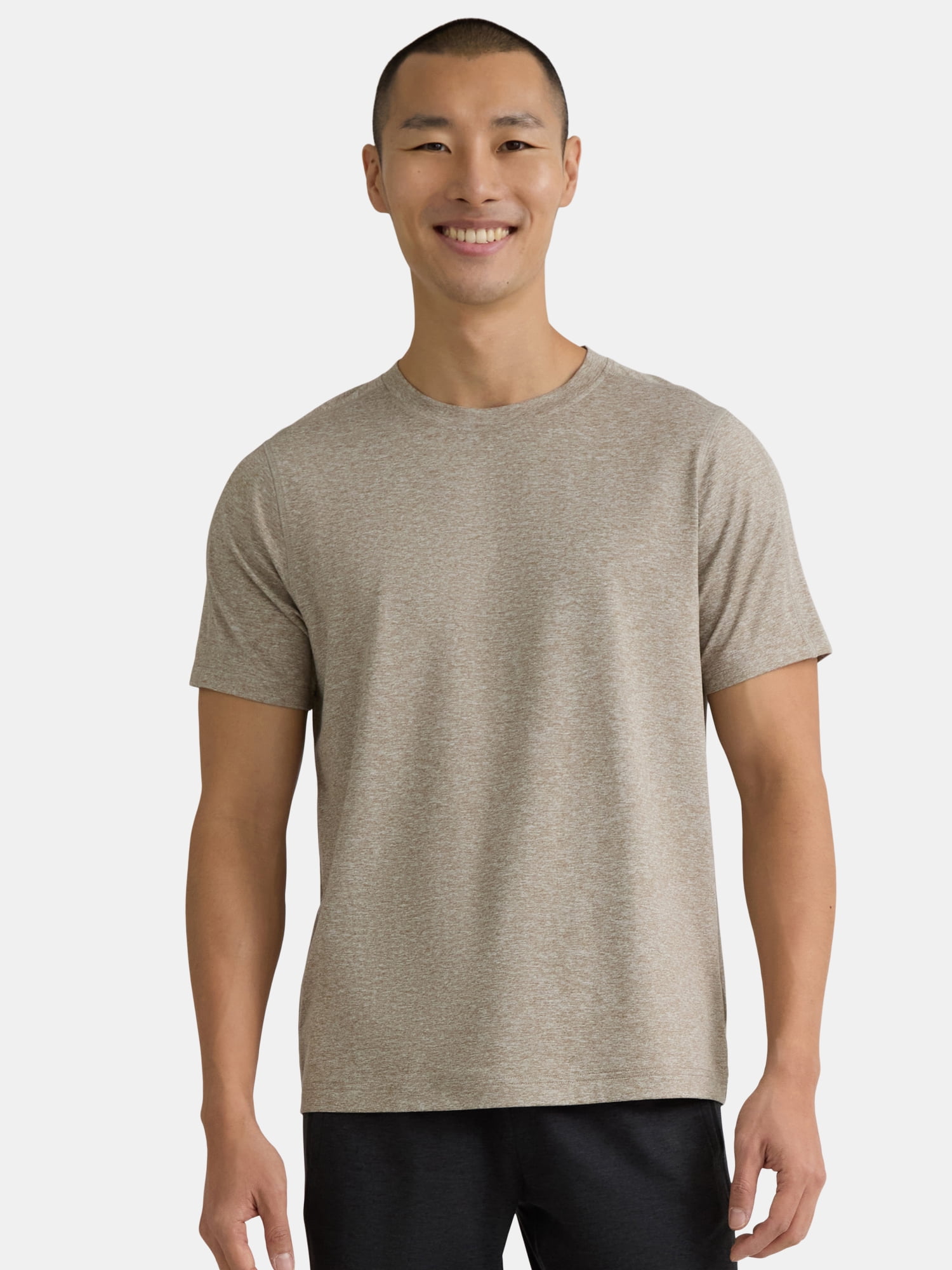Athletic Works Men's and Big & Tall Men's Soft ButterCore Tee with Short Sleeves, Sizes S-5XL