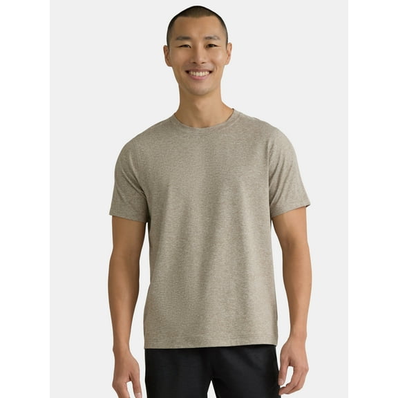 Athletic Works Men's and Big & Tall Men's Soft ButterCore Tee with Short Sleeves, Sizes S-5XL