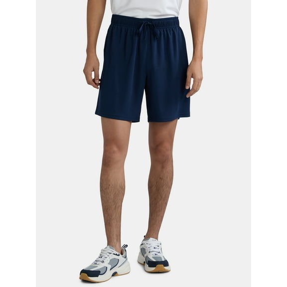 Athletic Works Men's and Big Men's Mesh Shorts, 7" Inseam, Sizes S-5XL