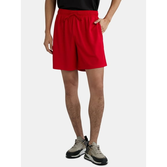 Athletic Works Men's and Big Men's Mesh Shorts, 7" Inseam, Sizes S-5XL