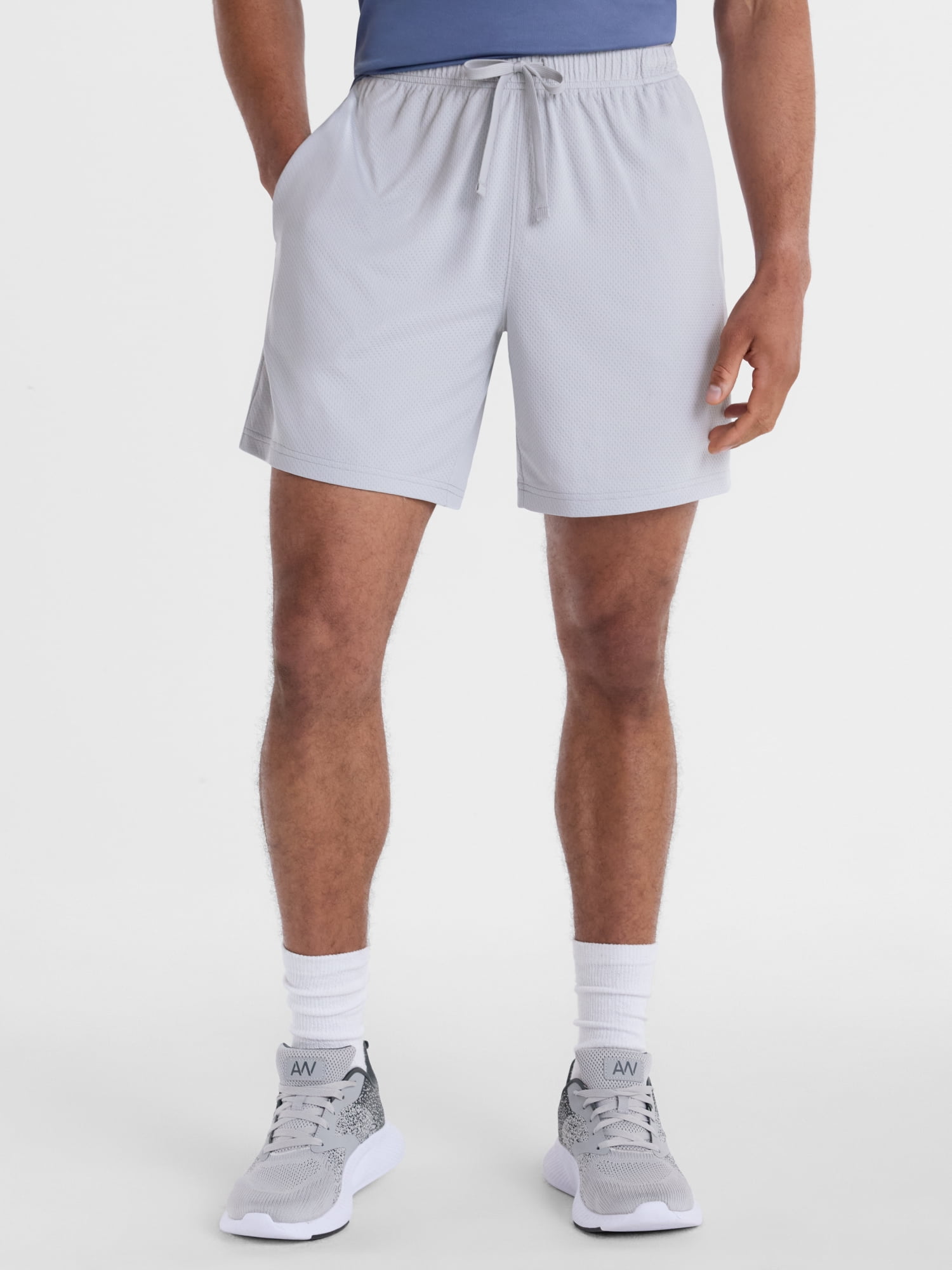 Athletic Works Men's and Big Men's Mesh Shorts, 7" Inseam, Sizes XS-5XB