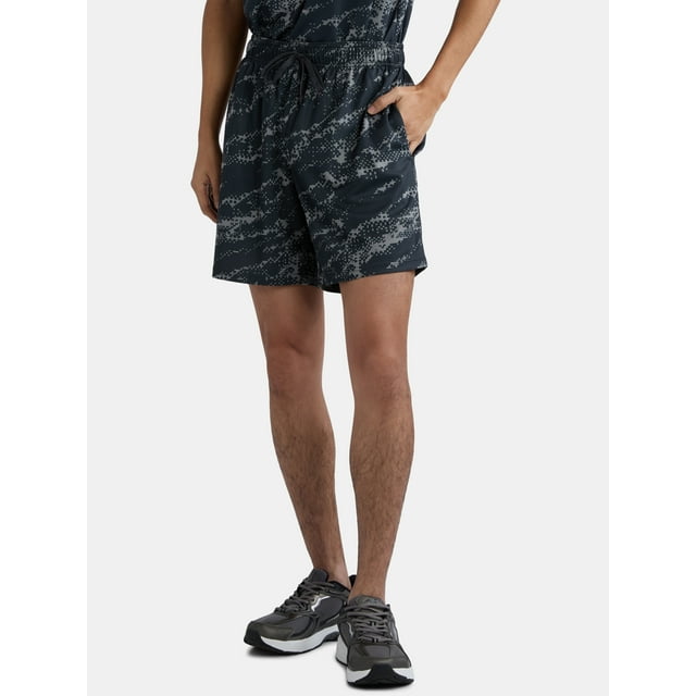 Athletic Works Men's and Big Men's Mesh Shorts, 7" Inseam, Sizes S-5XL