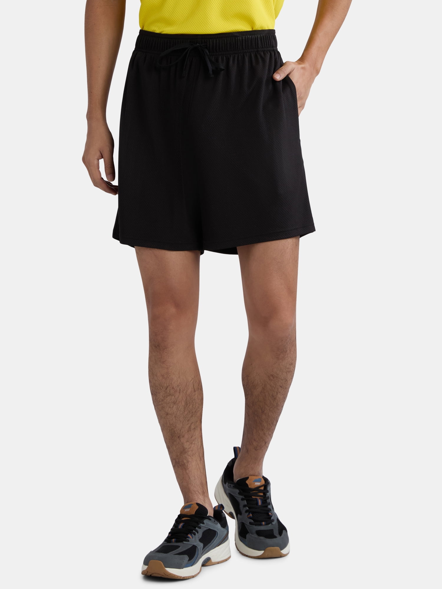 Athletic Works Men's and Big Men's Mesh Shorts, 7" Inseam, Sizes S-5XL