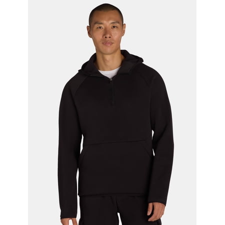 Athletic Works Men's and Men's Big Strata Fleece Pullover Hoodie with Long Sleeves, Sizes S-3XL