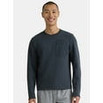 thumbnail image 1 of Athletic Works Men's and Men's Big Textured Long Sleeve Crew, Sizes S-3XL, 1 of 5