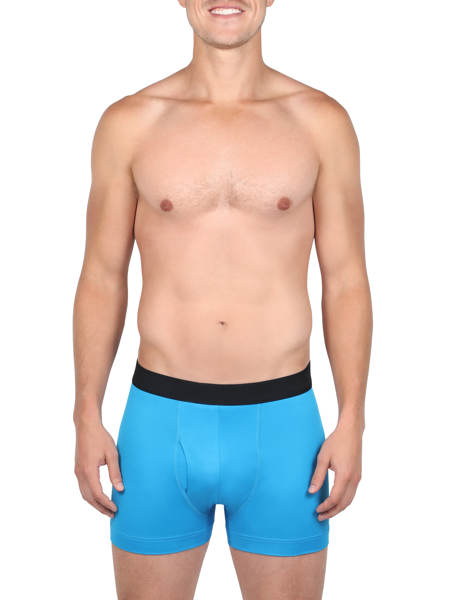Athletic Works Mens Short Leg Boxer Brief, 6 pack