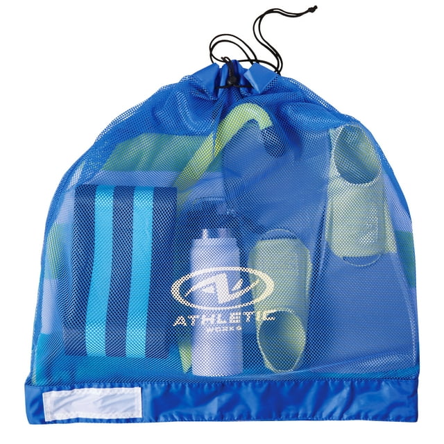 Athletic Works Mesh Swim Gear Bag with Drawstring, Large 75L, 28" x 27