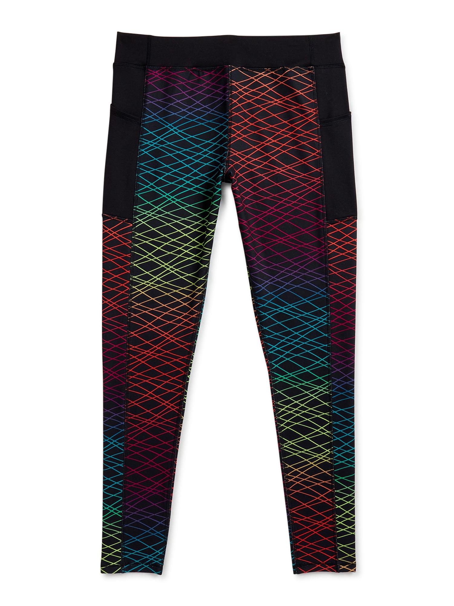 Athletic Works Mid Rise Slim-Leg Legging (Big Girls), 2 Count, 2 Pack