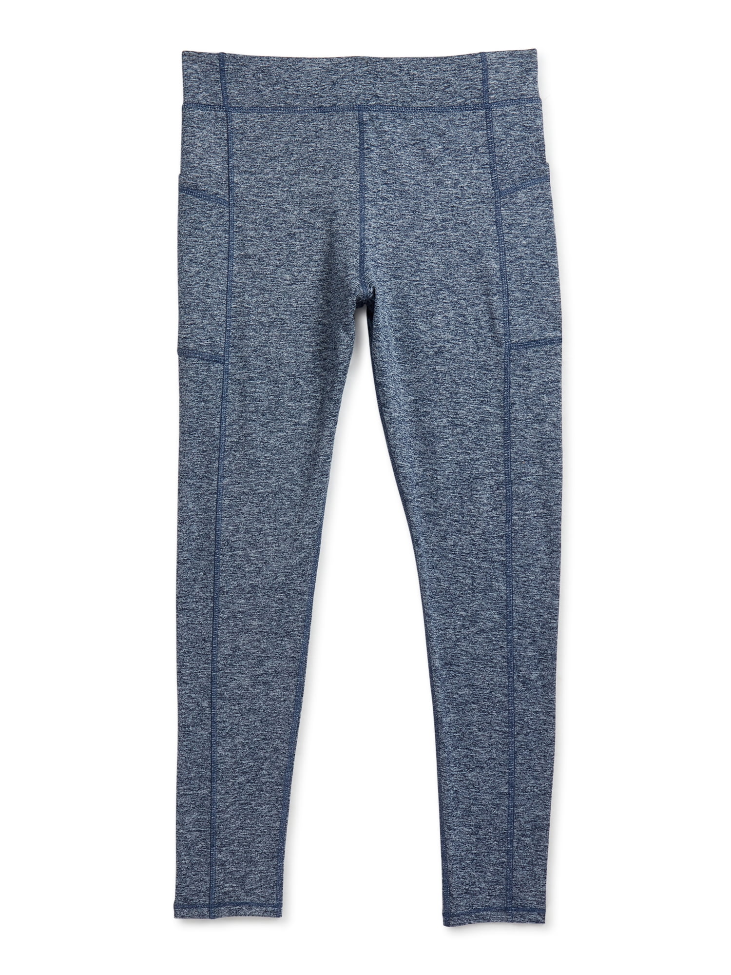 Athletic Works Mid Rise Slim-Leg Legging (Big Girls Plus), 2 Count, 2 Pack