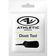 Athletic Works Plastic Golf Divot Tool, Black – Single-Prong Ergonomic Divot Repair Tool with Thumb Rest, Lightweight & Durable