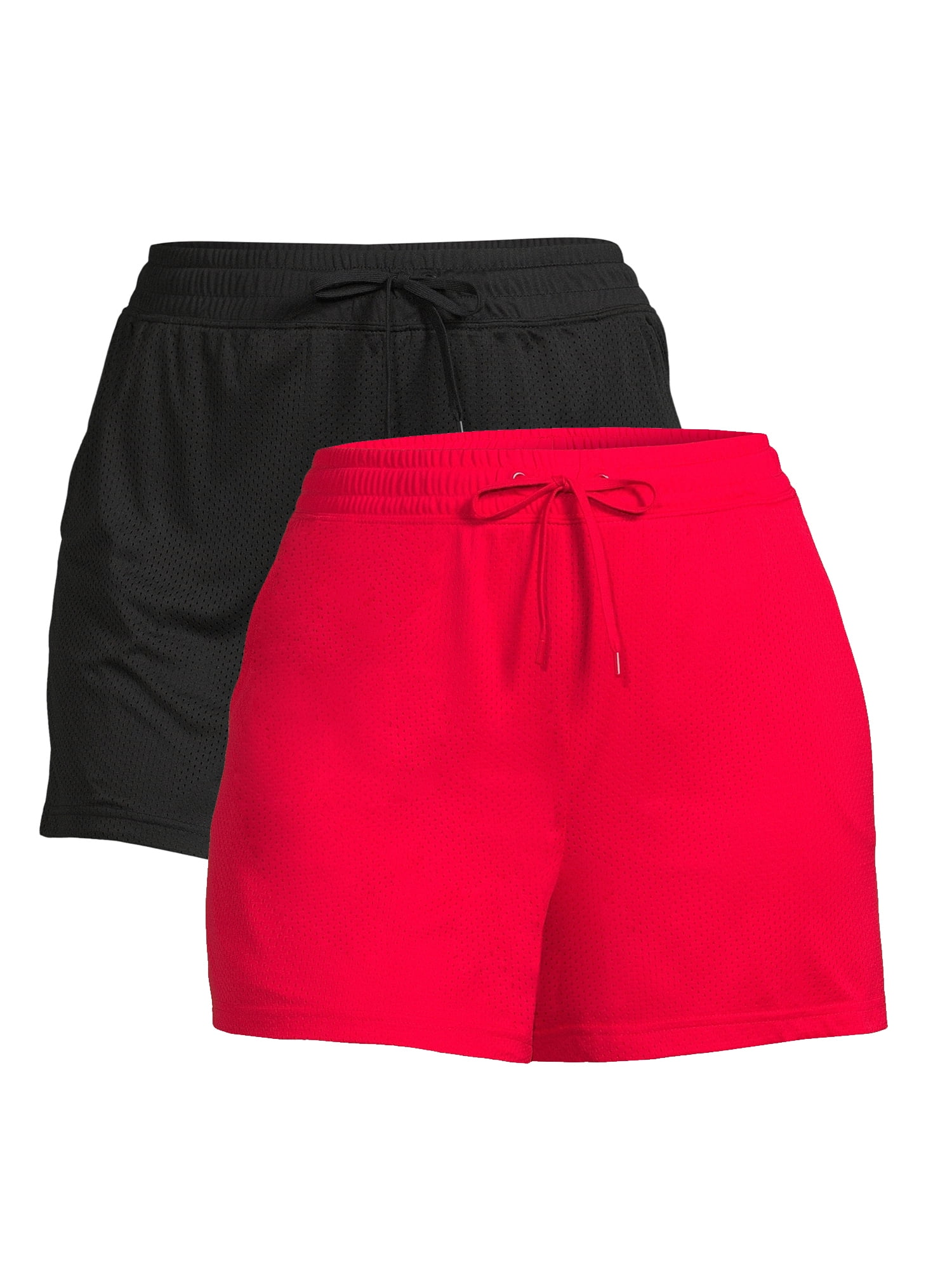Athletic Works Plus Size Mesh Shorts, 2Pack