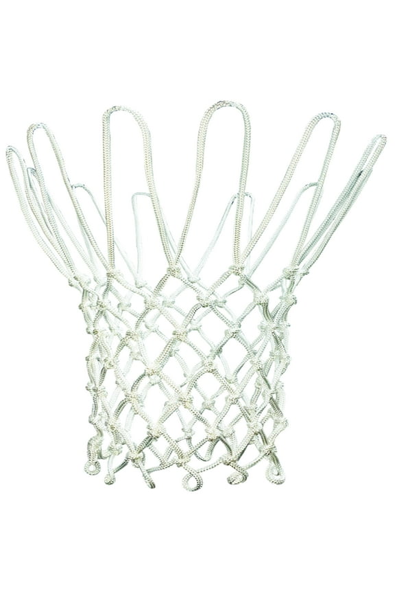 Regulation Size Heavy Duty Basketball Net, White, Polyester, 6.9 oz