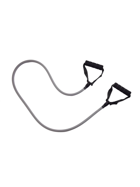 Resistance Tube Exercise Band, Heavy Resistance, Gray