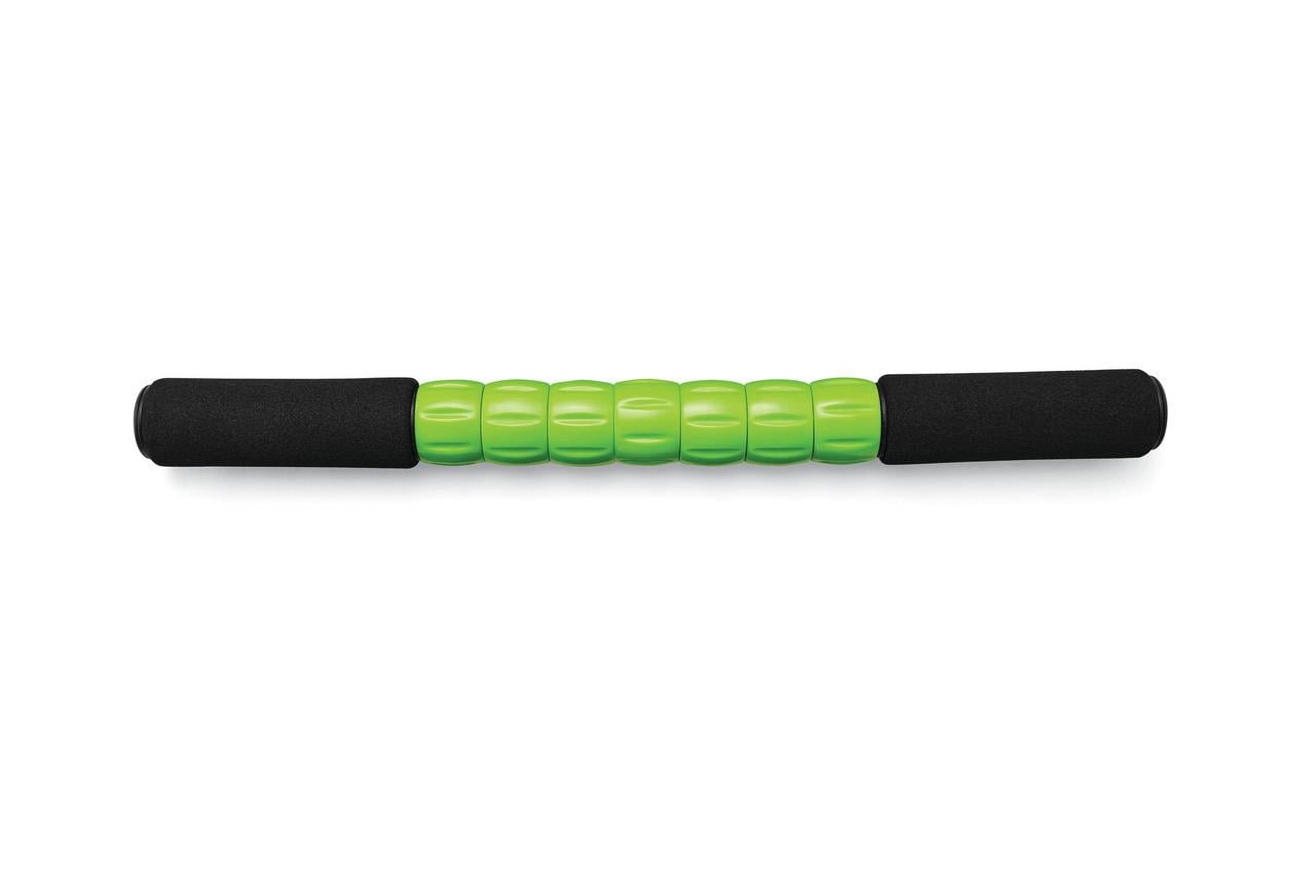 Athletic Works Rolling Massage Stick, Black/Green