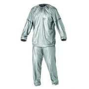 Athletic Works Sauna Suit with Reflective Detailing on Sleeves, Large/X-Large, Silver