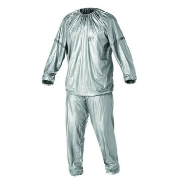 Athletic Works Sauna Suit with Reflective Detailing on Sleeves, Small/Medium, Silver