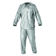 Athletic Works Sauna Suit with Reflective Detailing on Sleeves, X-Large/XX-Large, Silver
