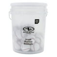 Athletic Works Set of 24 PVC Leather Practice Baseballs in Bucket