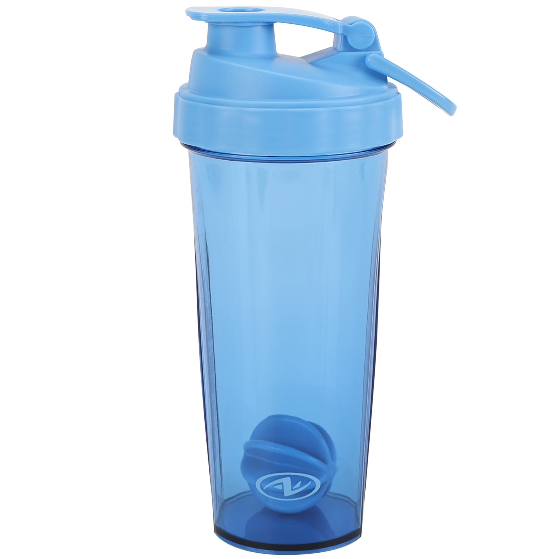 Athletic Works 24 oz Blue Tinted Fitness Shaker Bottle