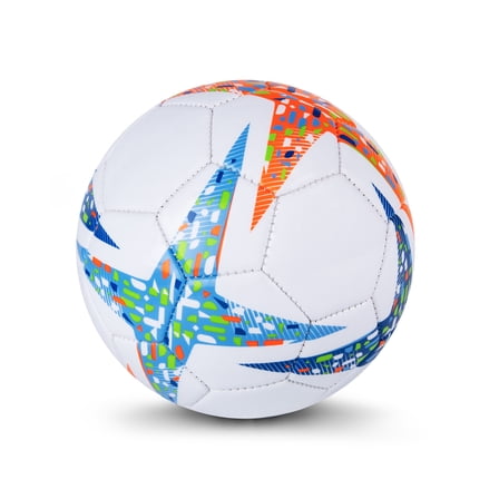 Athletic Works 6-inch Mini Size 1 Recreational Soccer Ball, Blue/Orange