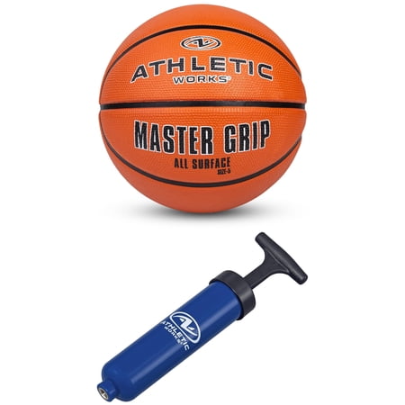 Athletic Works Size 5 Basketballs (6-Pack) with Pump – Ages 8 & Under