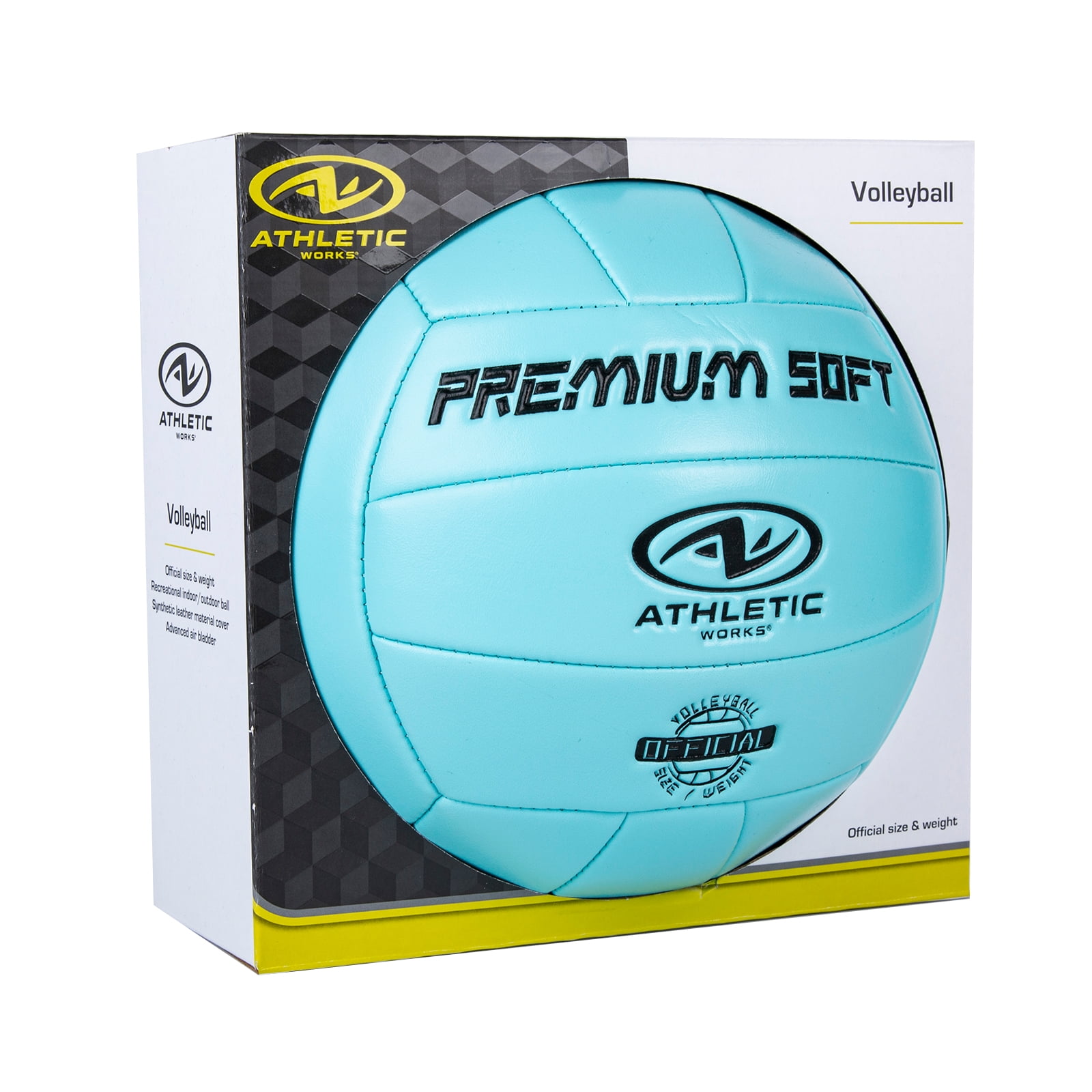 Athletic Works Size 5 Soft Volleyball Blue for Indoor Practice and