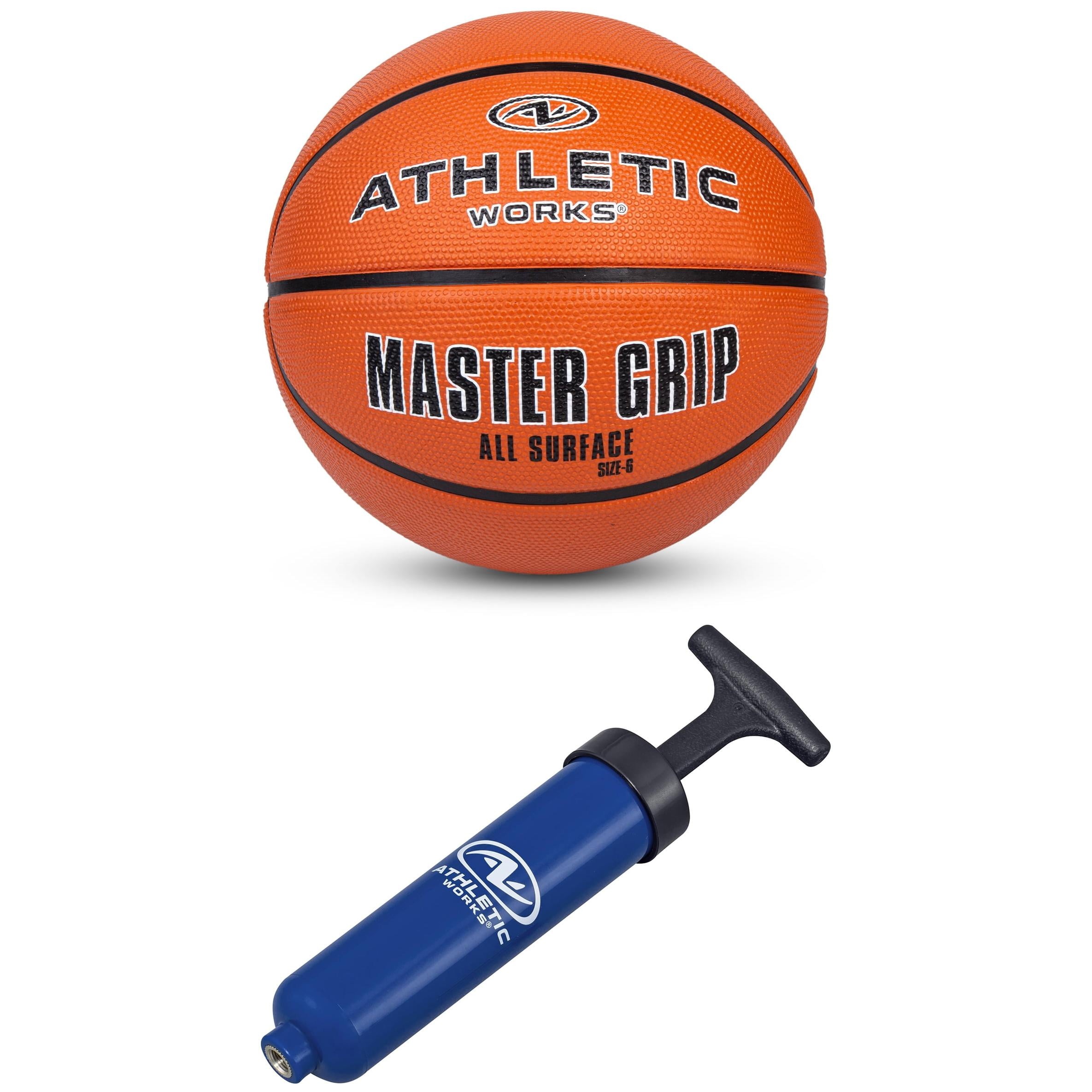 Athletic Works Size 6 Basketballs (6-Pack) with Pump – Child 9-11 Years Old
