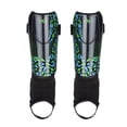 thumbnail image 1 of Athletic Works Small Soccer Shin Guards for Kids, Durable PP Shell, Black/Blue/Green, 1 of 9
