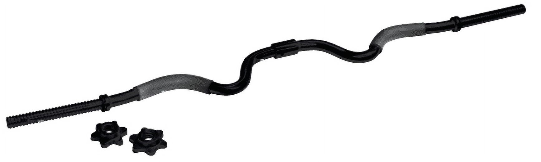 Athletic Works Standard 2-Piece Super Curl Bar with Threaded Ends