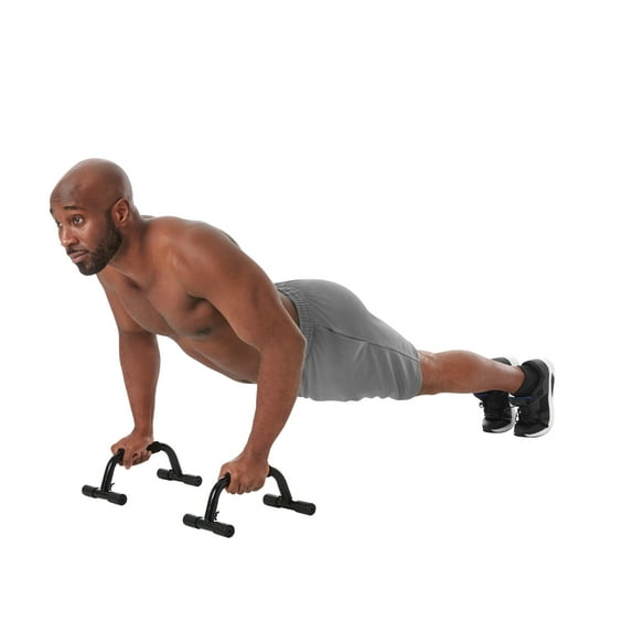 Athletic Works Sturdy Push-up Bars, Pair, Black