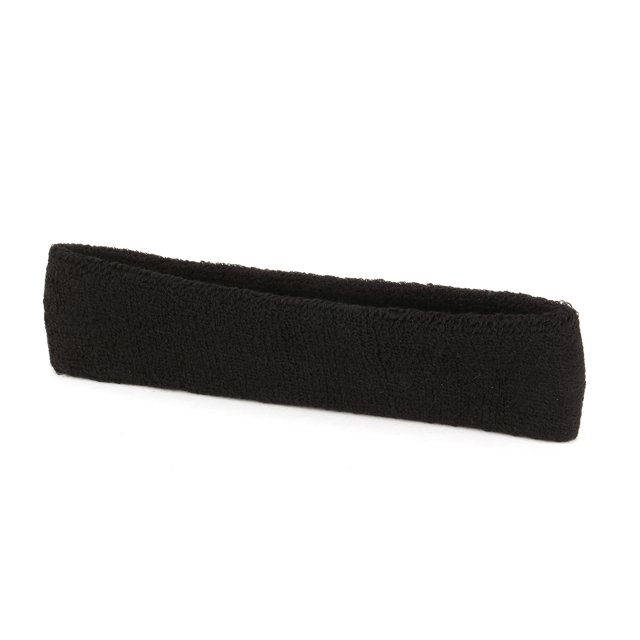 Athletic Works Terrycloth Headband, Black