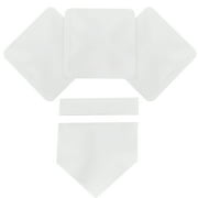 Athletic Works Throw Down Baseball Base Set, White Rubber, 3 lb