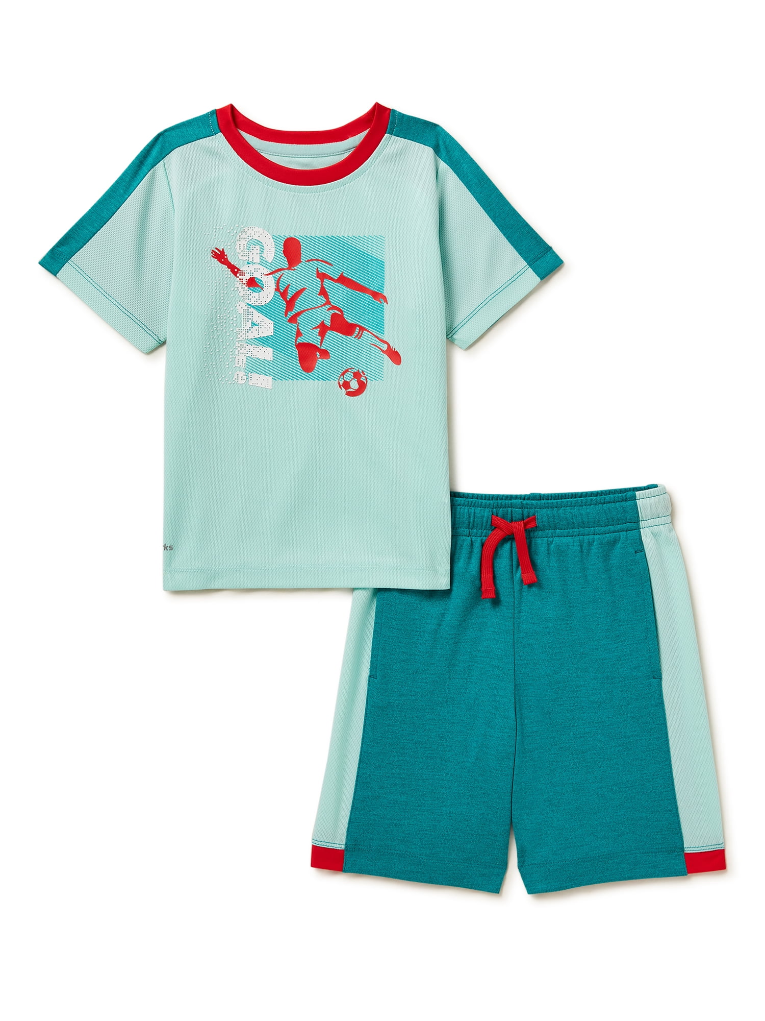 Athletic Works Toddler Boy Active TShirt and Shorts Set, 2Piece