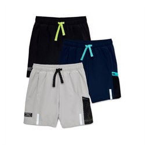 Athletic Works Toddler Boy Athletic Shorts, 3-Pack, Sizes 12 Months-5T ...